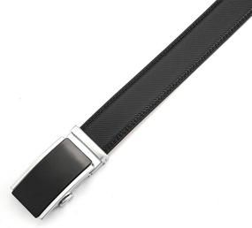 img 1 attached to XAvoe Leather Ratchet Automatic Adjustable Men's Accessories for Belts
