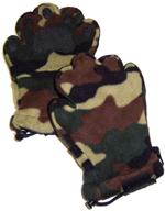 kids bearhands uni-sex fleece paw mittens logo