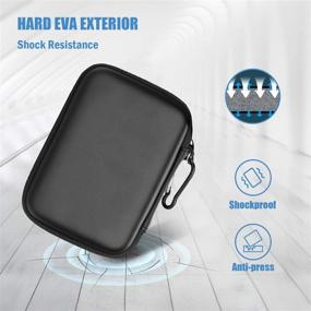 img 1 attached to 📦 Compact Hard Drive Case for Canvio Basics, WD Elements, My Passport, Seagate Backup Plus Slim - USB 3.0, 2.5" Portable External HDD Case (Black)