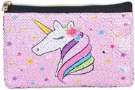 glittering wernnsai unicorn makeup bag – perfect glamorous organizer logo