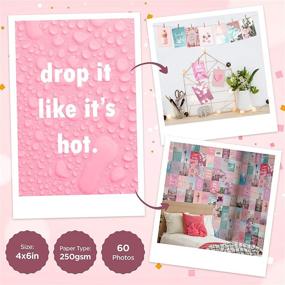 img 2 attached to 📸 WITIBO Wall Aesthetic Collage Kit - 60 Soft Pink Pictures for Dorm Room Decor, Millennial Pink Collage Photo Kit for Teens and Young Adults | VSCO Aesthetic Posters