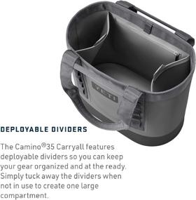 img 3 attached to 👜 YETI Camino 35 Carryall: Waterproof Boat & Beach Tote Bag with Internal Dividers - Durable, All-Purpose Utility in Storm Gray