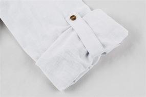 img 1 attached to Makkrom Henley Sleeve Cotton Summer Men's Clothing for Shirts
