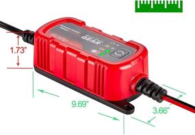 img 1 attached to 🔌 Многофункциональное зарядное устройство Trickle 1.2A: Поддерживает и заряжает AGM, гелевые и свинцово-кислотные аккумуляторы на автотранспорте - автомобилях, лодках, мотоциклах, квадроциклах