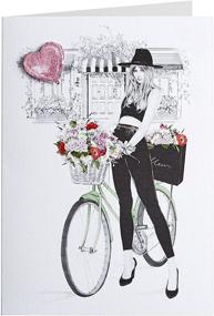 img 3 attached to 🚴 NIQUEA.D Bike Girl Happy Birthday Card (NB-0195): Express Your Wishes with Delight!