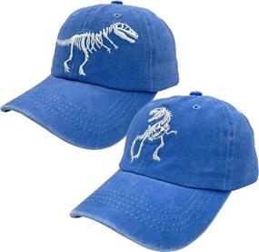 img 4 attached to NVJUI JUFOPL Dinosaur Embroidered Baseball Outdoor Recreation for Hiking & Outdoor Recreation Clothing