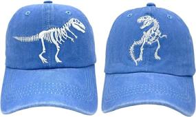 img 2 attached to NVJUI JUFOPL Dinosaur Embroidered Baseball Outdoor Recreation for Hiking & Outdoor Recreation Clothing