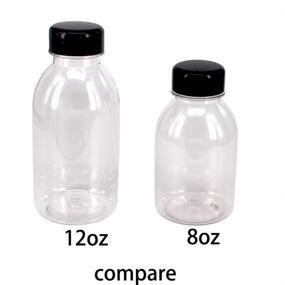 img 1 attached to 🍶 Black Food Service Equipment & Supplies - Clear Plastic Juice Bottles