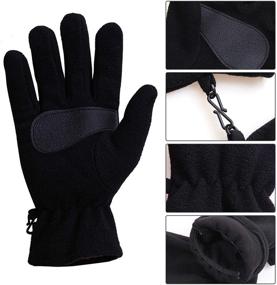 img 3 attached to Cooraby 2 Pairs Kids Winter Gloves - Boys Girls Warm Polar Fleece Gloves for Enhanced Comfort and Functionality