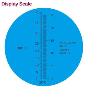 img 2 attached to Enhance Grape Wine Brewing: Refractometer for Measuring Sugar Content & Predicting Alcohol Degree - Dual Scale Brix & Alcohol, Kit Included