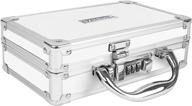 🔒 secure and compact white vaultz medicine case with combination lock (vz00344) логотип