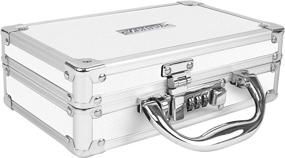 img 4 attached to 🔒 Secure and Compact White Vaultz Medicine Case with Combination Lock (VZ00344)
