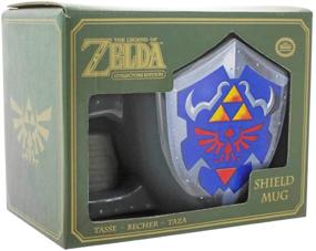 img 3 attached to 🛡️ The Legend of Zelda Hylian Shield Ceramic Coffee Mug - Collector's Edition Shield Shape Cup by Paladone