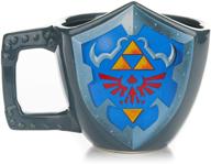 🛡️ the legend of zelda hylian shield ceramic coffee mug - collector's edition shield shape cup by paladone logo