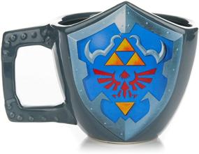 img 4 attached to 🛡️ The Legend of Zelda Hylian Shield Ceramic Coffee Mug - Collector's Edition Shield Shape Cup by Paladone