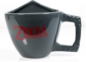 img 1 attached to 🛡️ The Legend of Zelda Hylian Shield Ceramic Coffee Mug - Collector's Edition Shield Shape Cup by Paladone