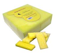 🌼 40-piece coarse ct mini disposable pumice pads -yellow: gently exfoliate and soften skin effortlessly logo