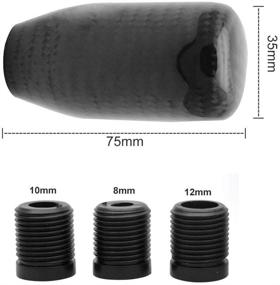 img 3 attached to Универсальный рычаг переключения передач MASO из углеродного волокна