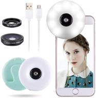 rechargeable selfie ring light lens logo