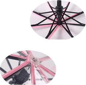 img 1 attached to Lightweight & Transparent Automatic Umbrellas by IUU: Enhancing Visibility
