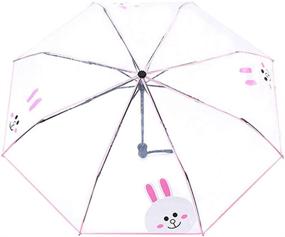 img 4 attached to Lightweight & Transparent Automatic Umbrellas by IUU: Enhancing Visibility
