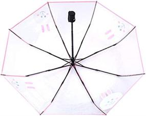 img 3 attached to Lightweight & Transparent Automatic Umbrellas by IUU: Enhancing Visibility