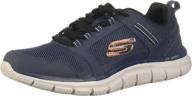 👟 knockhill charcoal: stylish and comfortable skechers men's track shoes logo