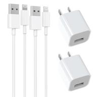 desoficon apple mfi certified iphone charger bundle with lightning to usb fast charging cable & usb wall quick charge plug - compatible with iphone 12/11/xs/xr/x 8 7/ipad/airpods - 2pack 6ft logo