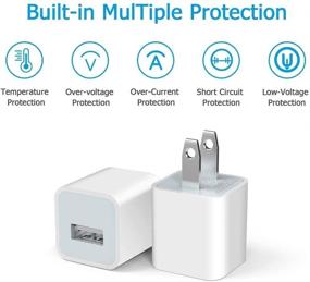 img 1 attached to DESOFICON Apple MFi Certified iPhone Charger Bundle with Lightning to USB Fast Charging Cable & USB Wall Quick Charge Plug - Compatible with iPhone 12/11/XS/XR/X 8 7/iPad/AirPods - 2Pack 6FT