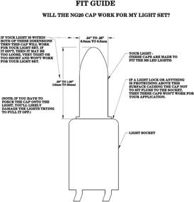 img 1 attached to No Glow Caps LED M5 Lights 50 Pc Blackout Black Out Cover: Ideal for Halloween and Christmas Decorations with NG20 Feature