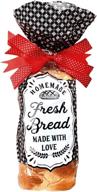 🍞 christmas holiday bread bags with ties for homemade bread: a perfect plastic solution logo