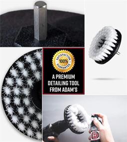 img 3 attached to 🧽 Adam's Carpet Drill Brush Combo - Ultimate Cleaning Tool Attachment for Carpet, Upholstery, Leather, Floor Mats, Furniture, Boat, RV & Car Accessories