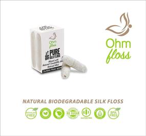 img 2 attached to 🌱 Biodegradable Natural Silk Dental Floss Refill - Ohm Floss 2-Pack for Steel or Bamboo Container | Natural Candelilla Wax | 100% Compostable | Eco-Friendly Oral Care | Zero Waste | 66 yds/60m