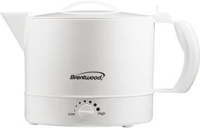 img 4 attached to Brentwood Electric Kettle Free White