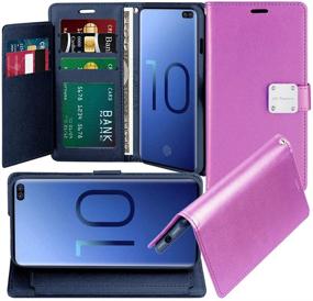 img 4 attached to 📱 Samsung Galaxy S10 Plus Lumiere Prime Wallet Case [P-Purple] - Multi-Card Slot, Drop Protection, Premium Leather, Kickstand