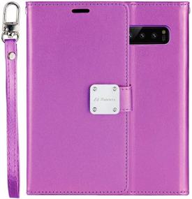 img 3 attached to 📱 Samsung Galaxy S10 Plus Lumiere Prime Wallet Case [P-Purple] - Multi-Card Slot, Drop Protection, Premium Leather, Kickstand