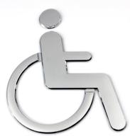 z color stickers restroom washroom silver wheelchair logo