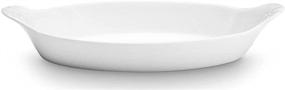 img 1 attached to Pillivuyt Porcelain 🍽️ Oval-Eared Dish, 8.5x5 inches