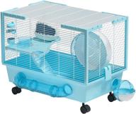 🐹 blue hamster habitat: large cage for syrian hamsters and small animals logo