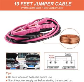 img 2 attached to 🚗 Pink Car Emergency Kit: Ideal Roadside Assistance for Teen Girls and Ladies – Includes Jumper, First Aid, Safety Hammer, Tow Rope, and More!