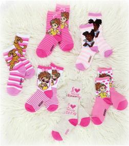 img 1 attached to Fancy Nancy Toddler Girls Socks