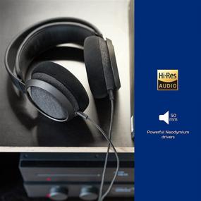 img 2 attached to Philips Fidelio X3: Experience Superior Sound with Wired Over-Ear Open-Back Headphones - Hi-Res Certified, Multi-Layer 50mm Diaphragms, Premium Finishing