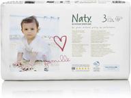 naty by nature babycare eco-friendly premium diapers, size 3, 52 count (pack of 2), ideal for sensitive skin logo