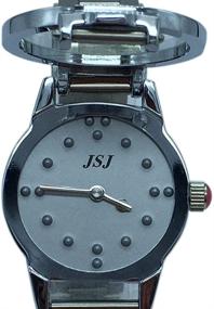 img 3 attached to 🕒 Tactile Braille Watch for Visually Impaired or Elderly Women - Grey Dial Edition