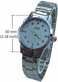 img 2 attached to 🕒 Tactile Braille Watch for Visually Impaired or Elderly Women - Grey Dial Edition