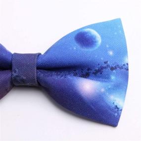 img 3 attached to Mumusung Boys Starry Solid Bowtie Boys' Accessories and Bow Ties