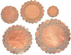 img 1 attached to Sizes of 🌹 Rose Gold Paper Doilies