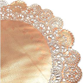 img 2 attached to Sizes of 🌹 Rose Gold Paper Doilies