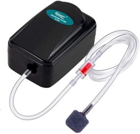 img 4 attached to hygger Mini Aquarium Air Pump Kit: Powerful 1W Solution for 1-20 Gallon Fish Bowls | Air Tube, Bubbler Stone & Check Valve included