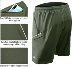 img 2 attached to GymBrave Men's Mountain Bike Shorts: Lightweight & Loose-Fit 3D Padded Cycling Shorts